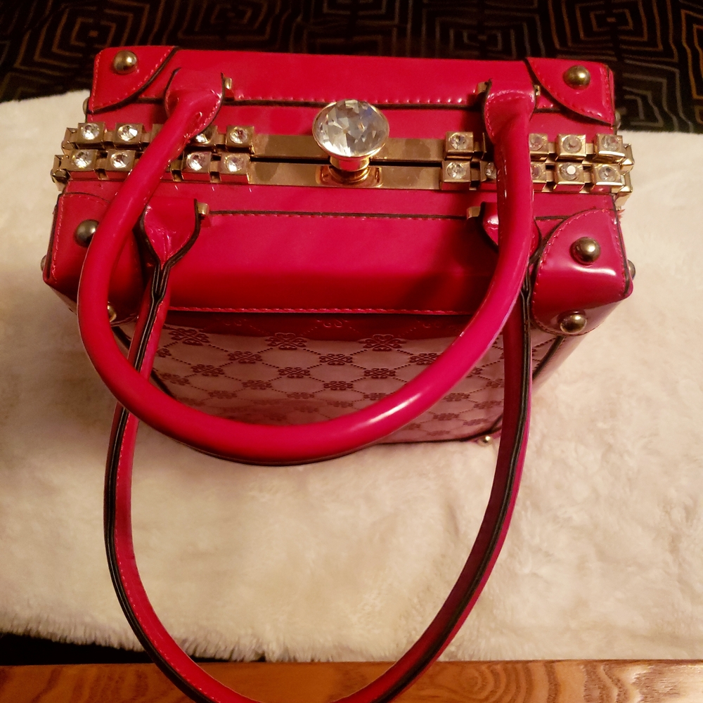 Elegant Red Designer Handbag